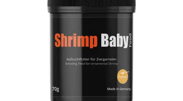 Dose "Shrimp Baby" Aufzuchtfutter für Zwerggarnelen. Ab wann kann man Garnelen Baby füttern? Dieses Futter ist ideal für den Nachwuchs.